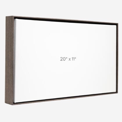 20 x 11" Floater Frame - Dark Oak - 1.5" depth