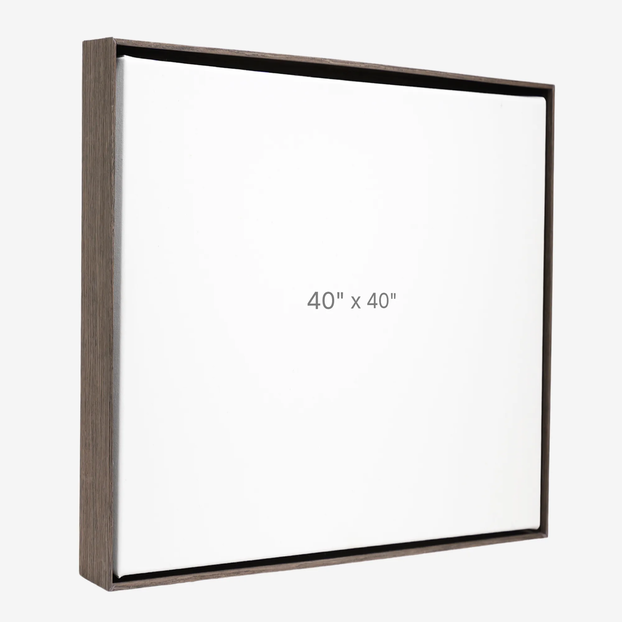 40 x 40" Floater Frame - Dark Oak - 1.5" depth