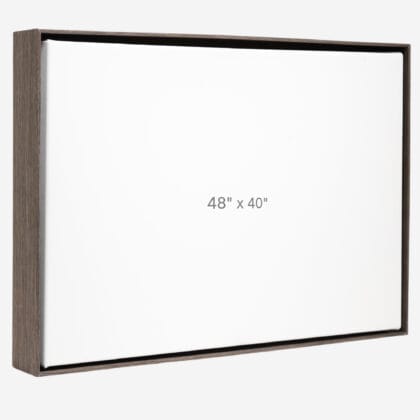 Cadre Flottant 48" x 40" - Ch&ecirc;ne Fonc&eacute; - 1.5" profond.