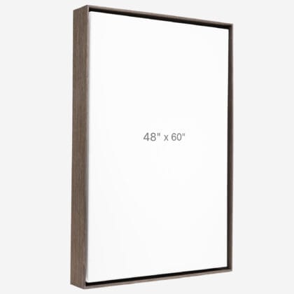48 x 60" Floater Frame - Dark Oak - 1.5" depth