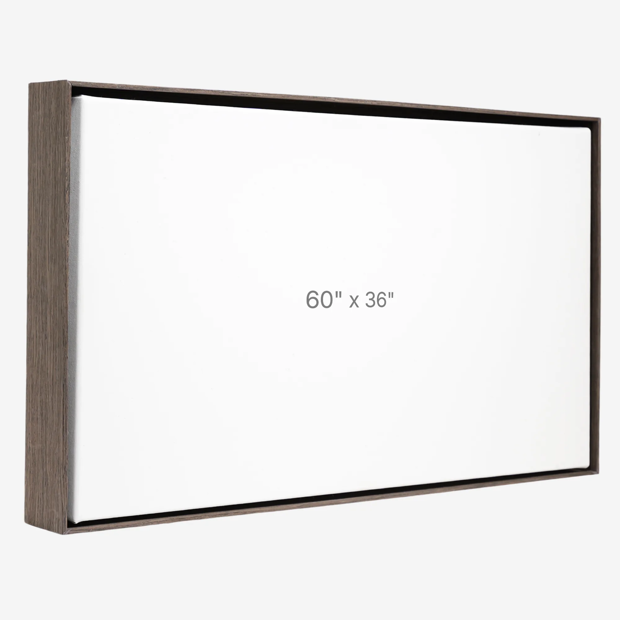 60 x 36" Floater Frame - Dark Oak - 1.5" depth