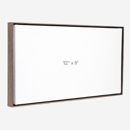 12 x 8" Floater Frame - Dark Oak - 0.75" depth