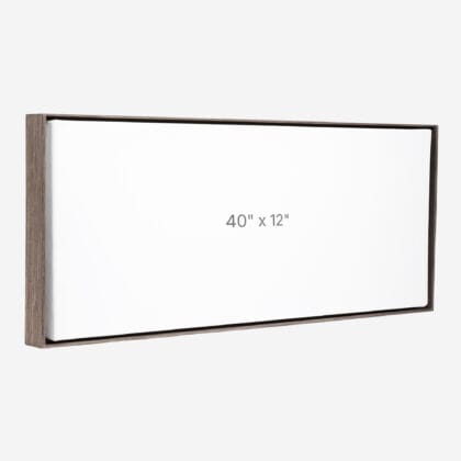 Cadre Flottant 40" x 12" - Ch&ecirc;ne Fonc&eacute; - 0.75" profond.