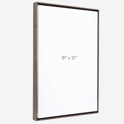 9 x 12" Floater Frame - Dark Oak - 0.75" depth