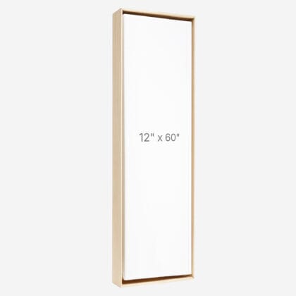 12 x 60" Floater Frame - Oak - 1.5" depth