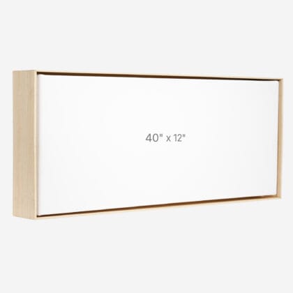 Cadre Flottant 40" x 12" - Ch&ecirc;ne - 1.5" profond.