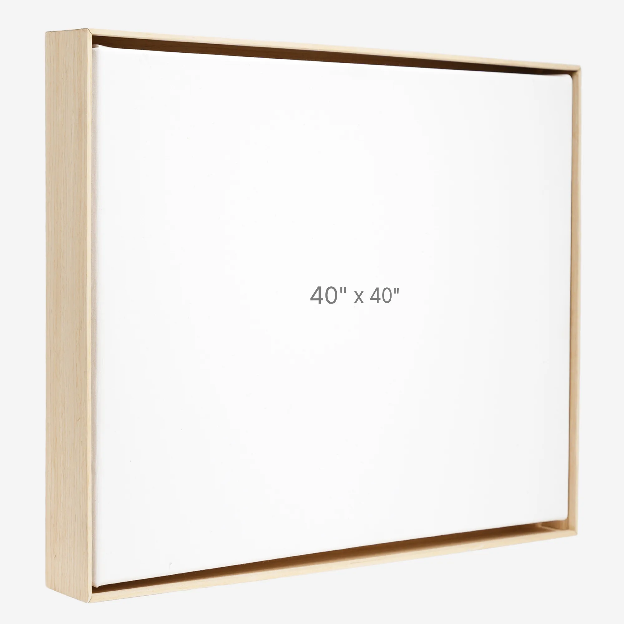 Cadre Flottant 40" x 40" - Chêne - 1.5" profond.