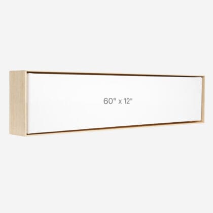 Cadre Flottant 60" x 12" - Ch&ecirc;ne - 1.5" profond.
