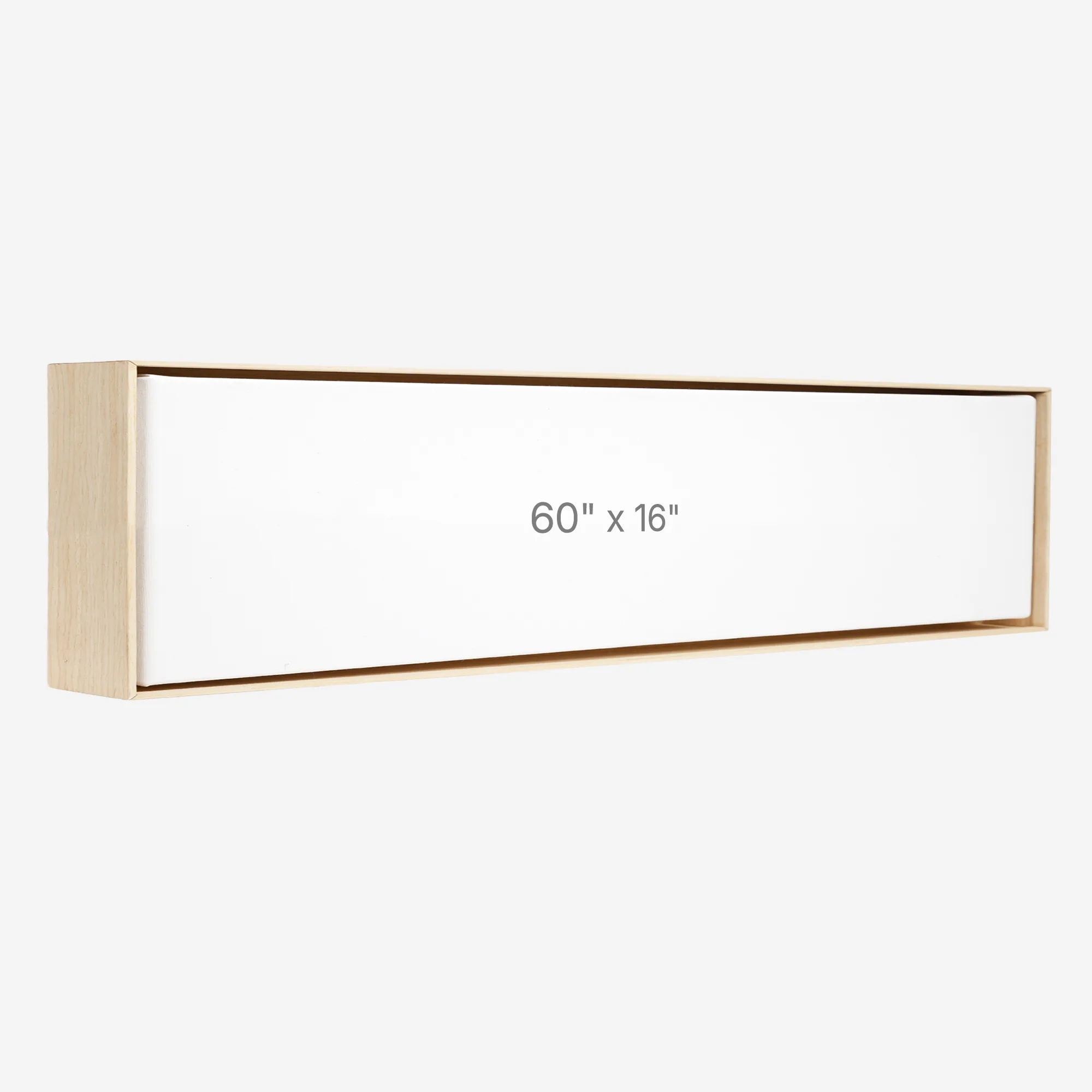 Cadre Flottant 60" x 16" - Chêne - 1.5" profond.