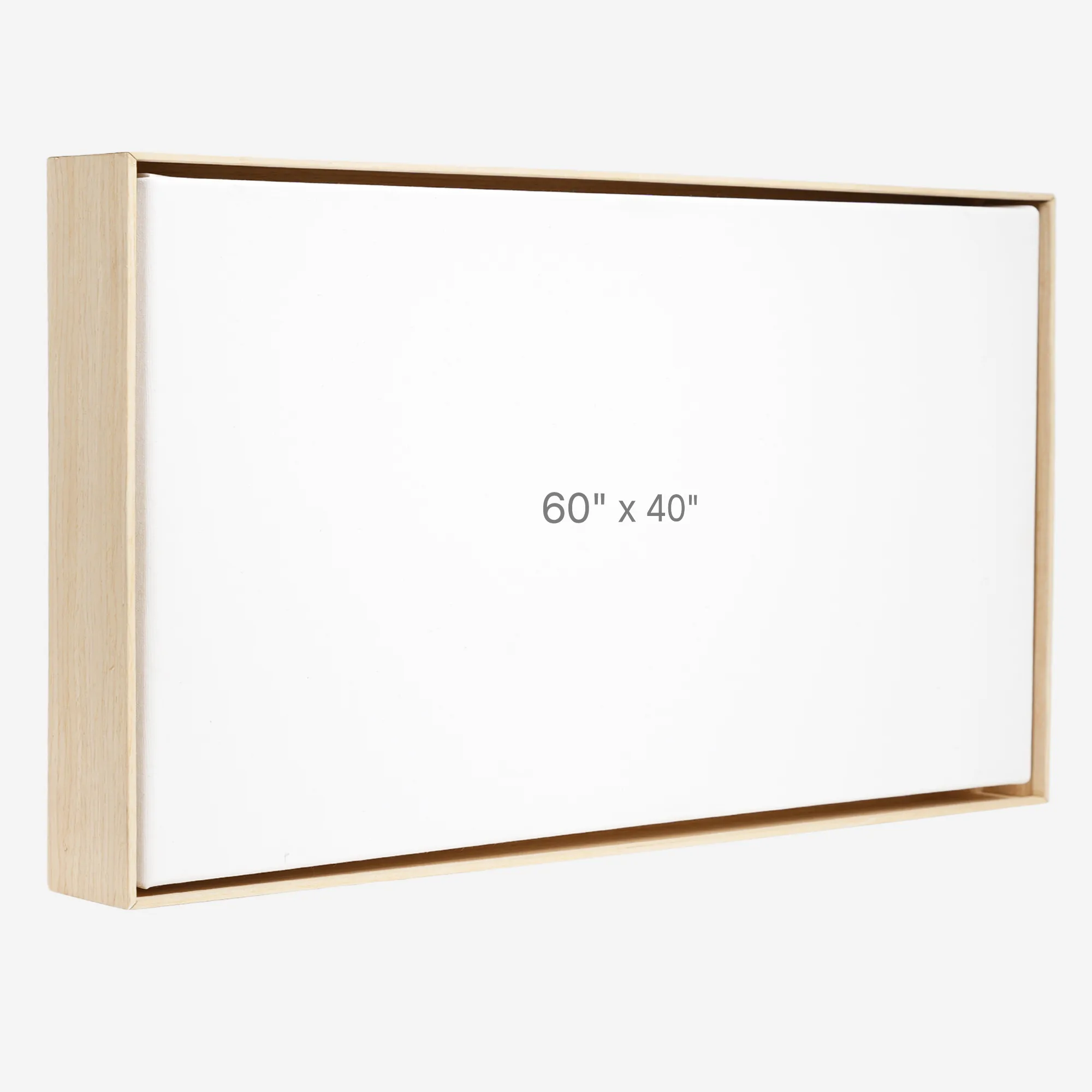 Cadre Flottant 60" x 40" - Chêne - 1.5" profond.