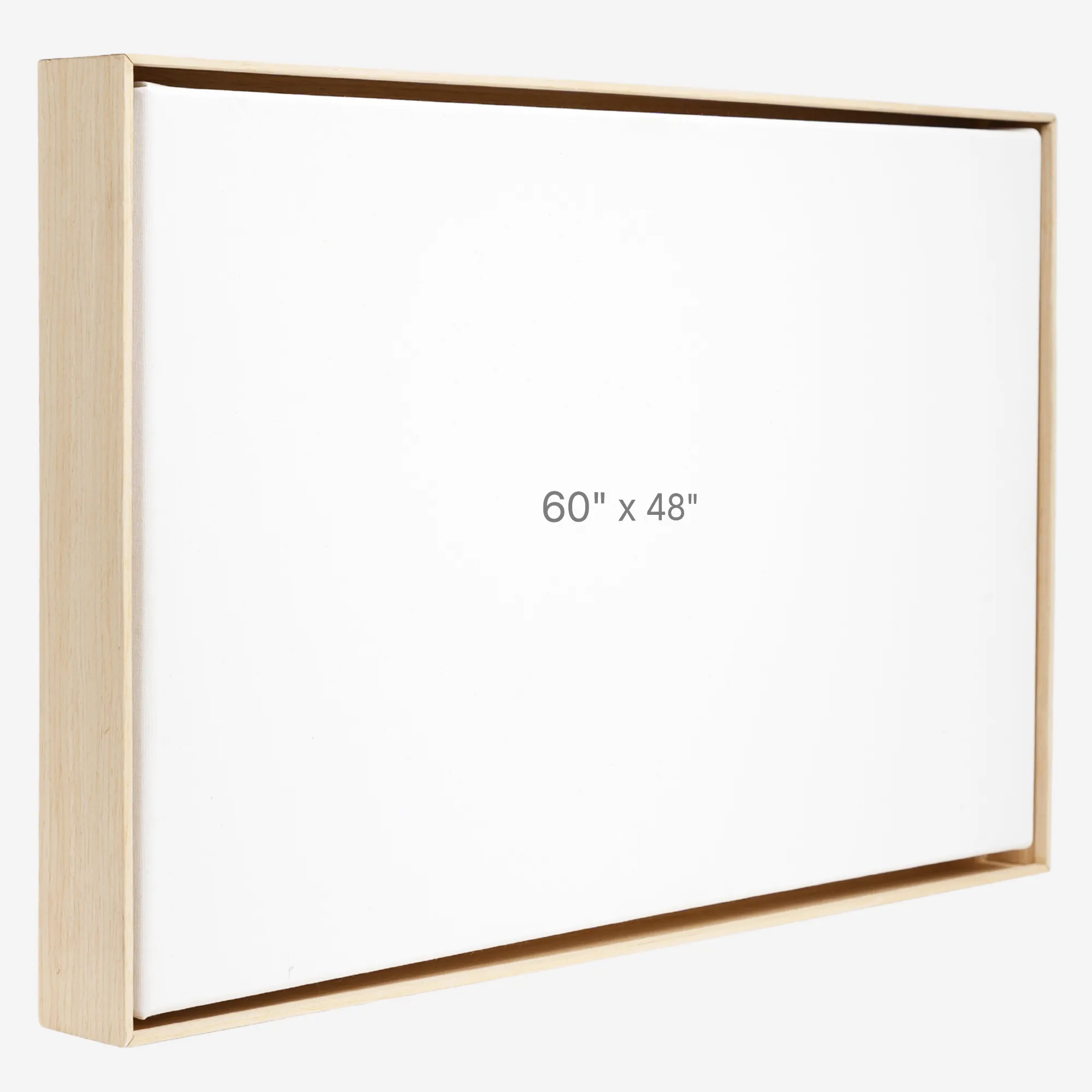 60 x 48" Floater Frame - Oak - 1.5" depth