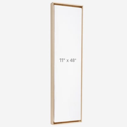 11 x 48" Floater Frame - Oak - 0.75" depth