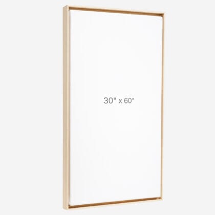 30 x 60" Floater Frame - Oak - 0.75" depth