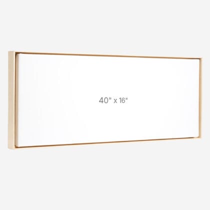 Cadre Flottant 40" x 16" - Ch&ecirc;ne - 0.75" profond.