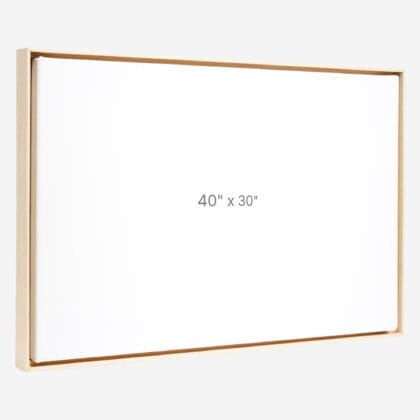 40 x 30" Floater Frame - Oak - 0.75" depth