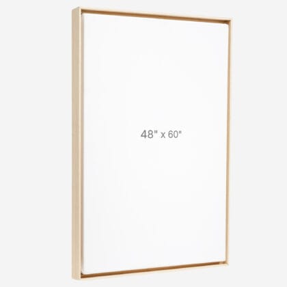 48 x 60" Floater Frame - Oak - 0.75" depth
