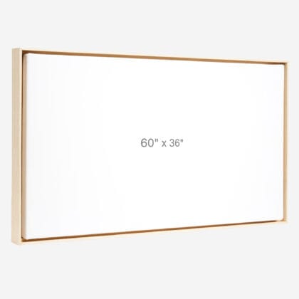 60 x 36" Floater Frame - Oak - 0.75" depth