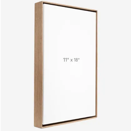 11 x 18" Floater Frame - Walnut - 1.5" depth