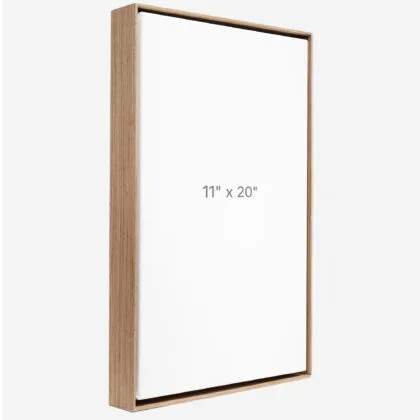 11 x 20" Floater Frame - Walnut - 1.5" depth