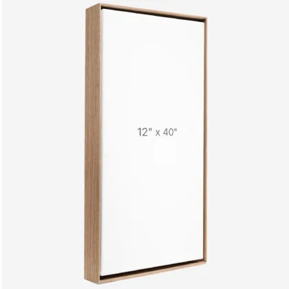 12 x 40" Floater Frame - Walnut - 1.5" depth
