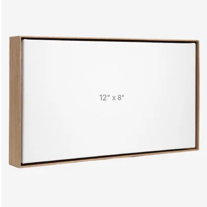 12 x 8" Floater Frame - Walnut - 1.5" depth