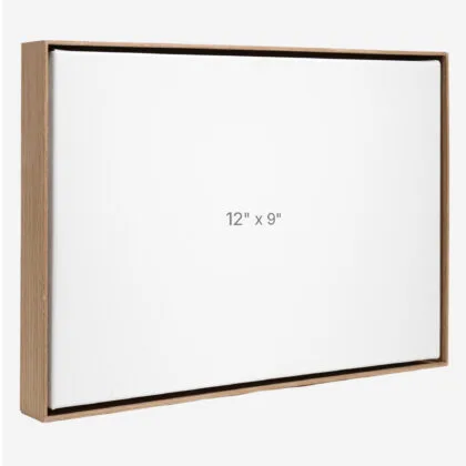 12 x 9" Floater Frame - Walnut - 1.5" depth