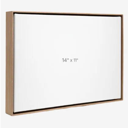 14 x 11" Floater Frame - Walnut - 1.5" depth