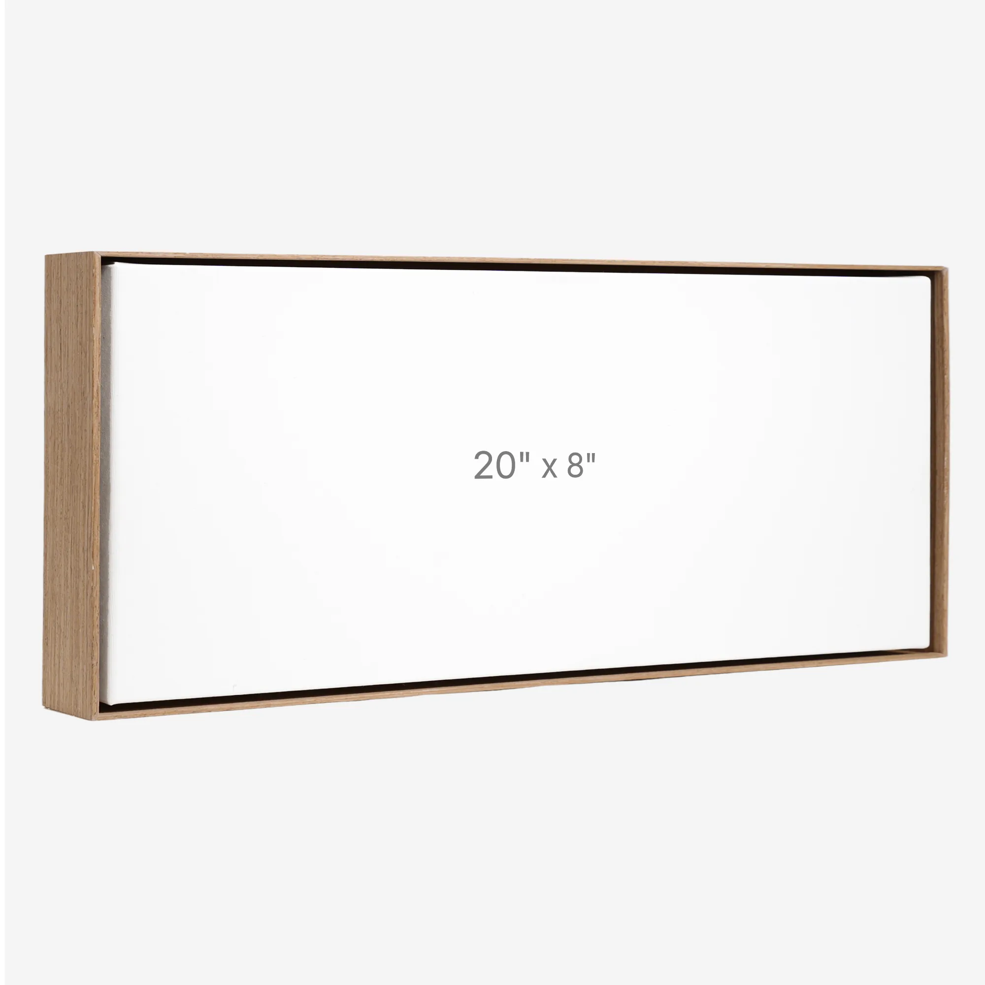 Cadre Flottant 20" x 8" - Noyer - 1.5" profond.