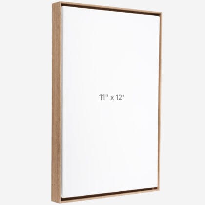 11 x 12" Floater Frame - Walnut - 0.75" depth