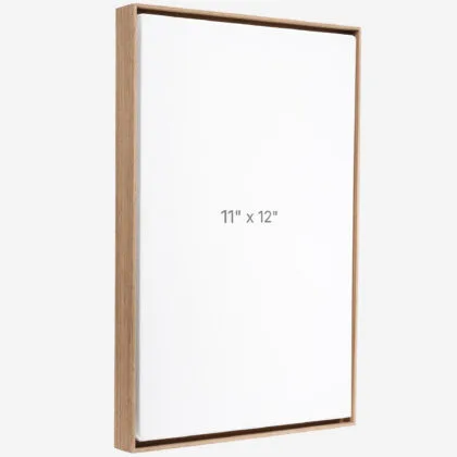 11 x 12" Floater Frame - Walnut - 0.75" depth