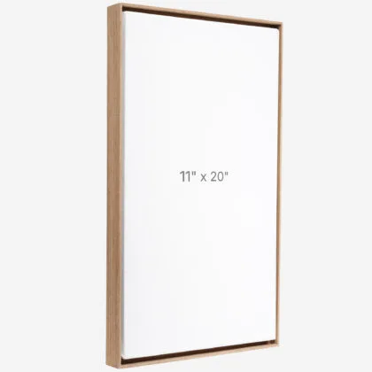 11 x 20" Floater Frame - Walnut - 0.75" depth