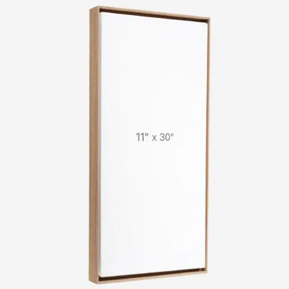 11 x 30" Floater Frame - Walnut - 0.75" depth
