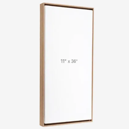 11 x 36" Floater Frame - Walnut - 0.75" depth