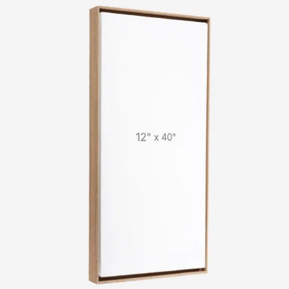 12 x 40" Floater Frame - Walnut - 0.75" depth