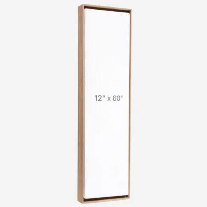 12 x 60" Floater Frame - Walnut - 0.75" depth