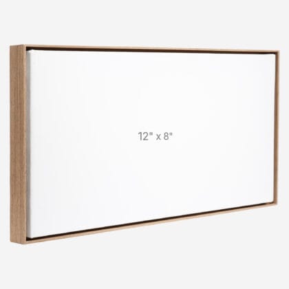 Cadre Flottant 12" x 8" - Noyer - 0.75" profond.