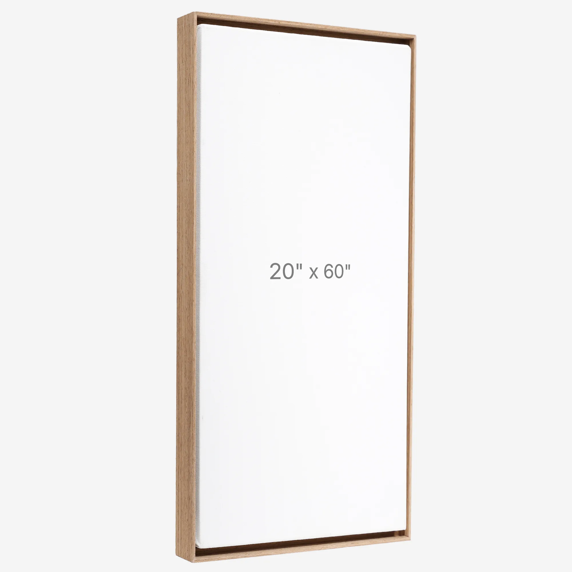 20 x 60" Floater Frame - Walnut - 0.75" depth