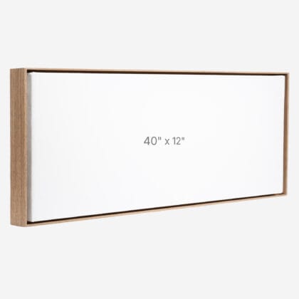 40 x 12" Floater Frame - Walnut - 0.75" depth