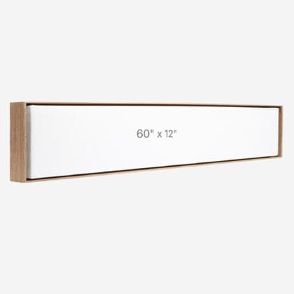 60 x 12" Floater Frame - Walnut - 0.75" depth