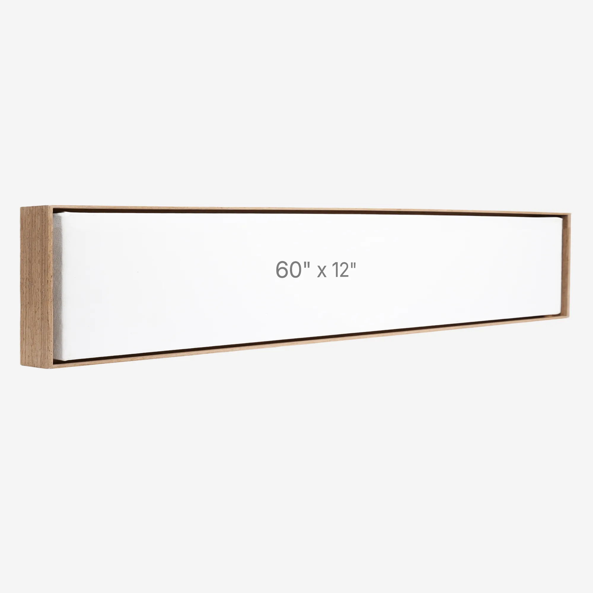 Cadre Flottant 60" x 12" - Noyer - 0.75" profond.