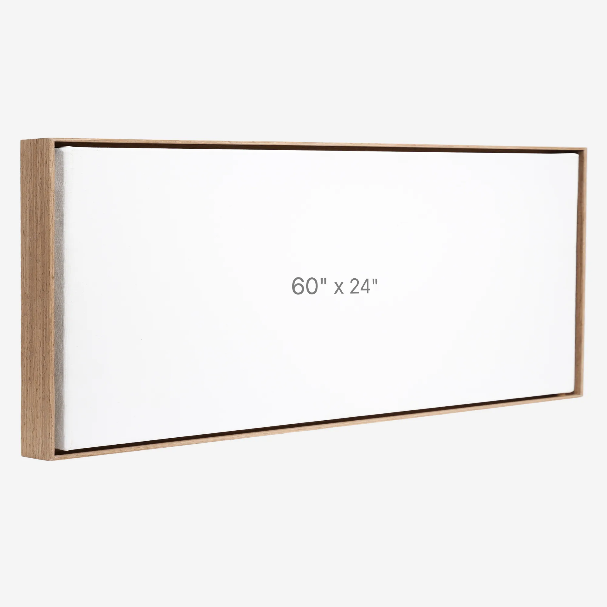 Cadre Flottant 60" x 24" - Noyer - 0.75" profond.