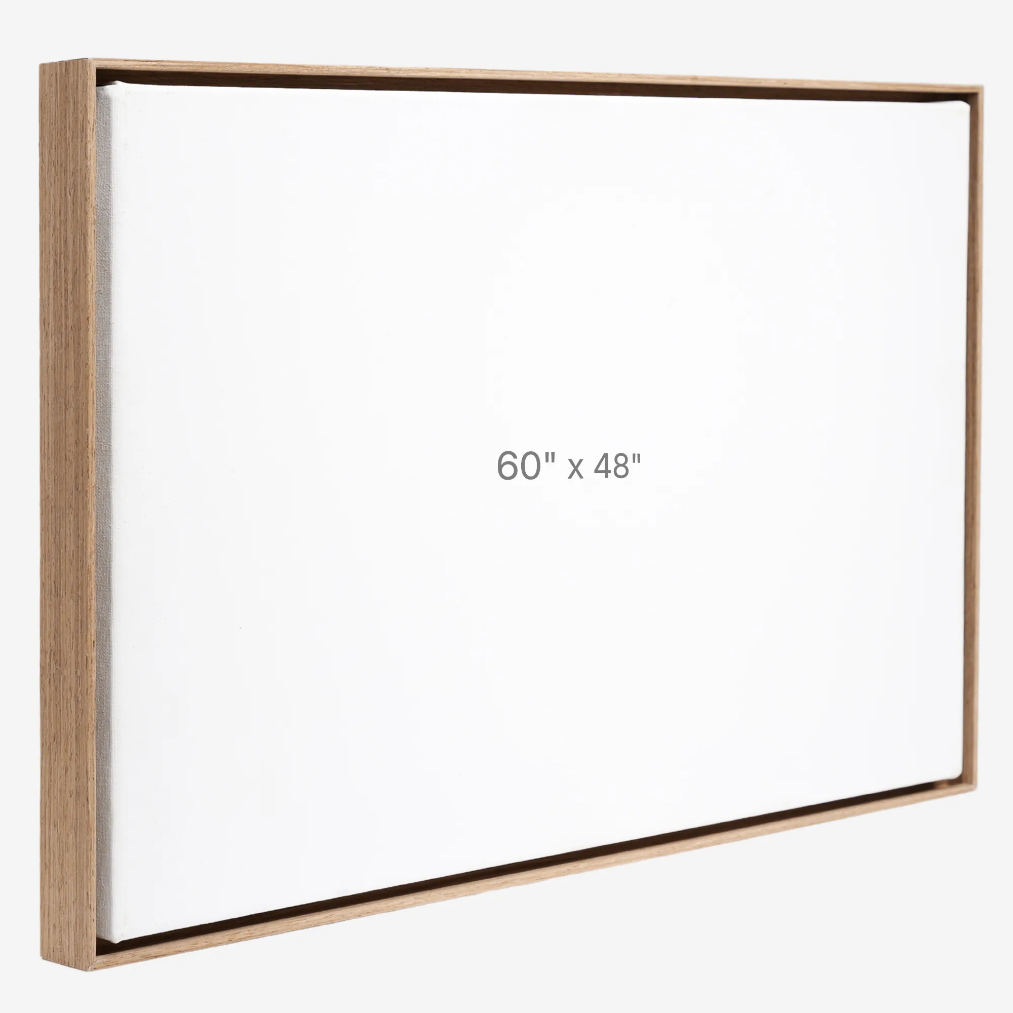 Cadre Flottant 60" x 48" - Noyer - 0.75" profond.